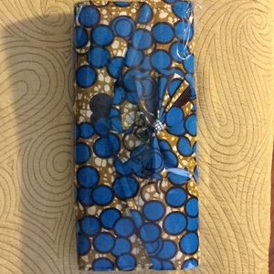 New Authentic African print clutch purse with bow.